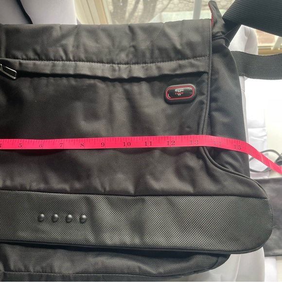 TUMI T-TECH MESSENGER Bag With Shoulder Strap LAPTOP Work Bag Black 5114D - Picture 12 of 14